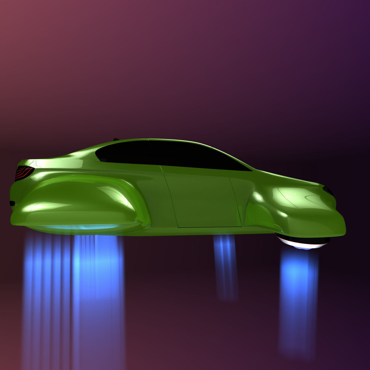 Hover car BF 3D model_12