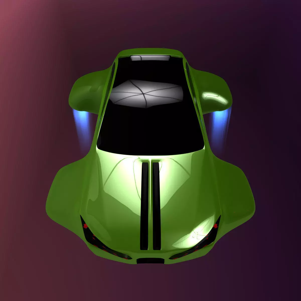 Hover car BF 3D model_0