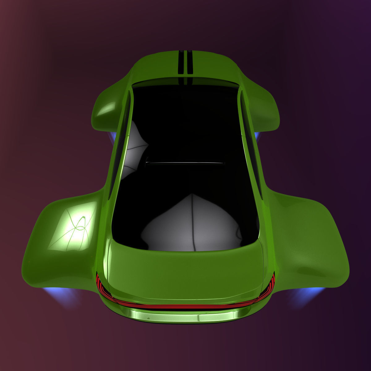 Hover car BF 3D model_8