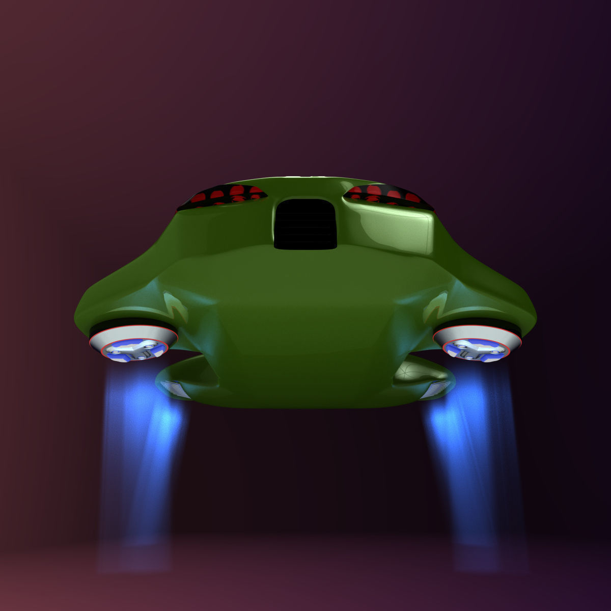 Hover car BF 3D model_3