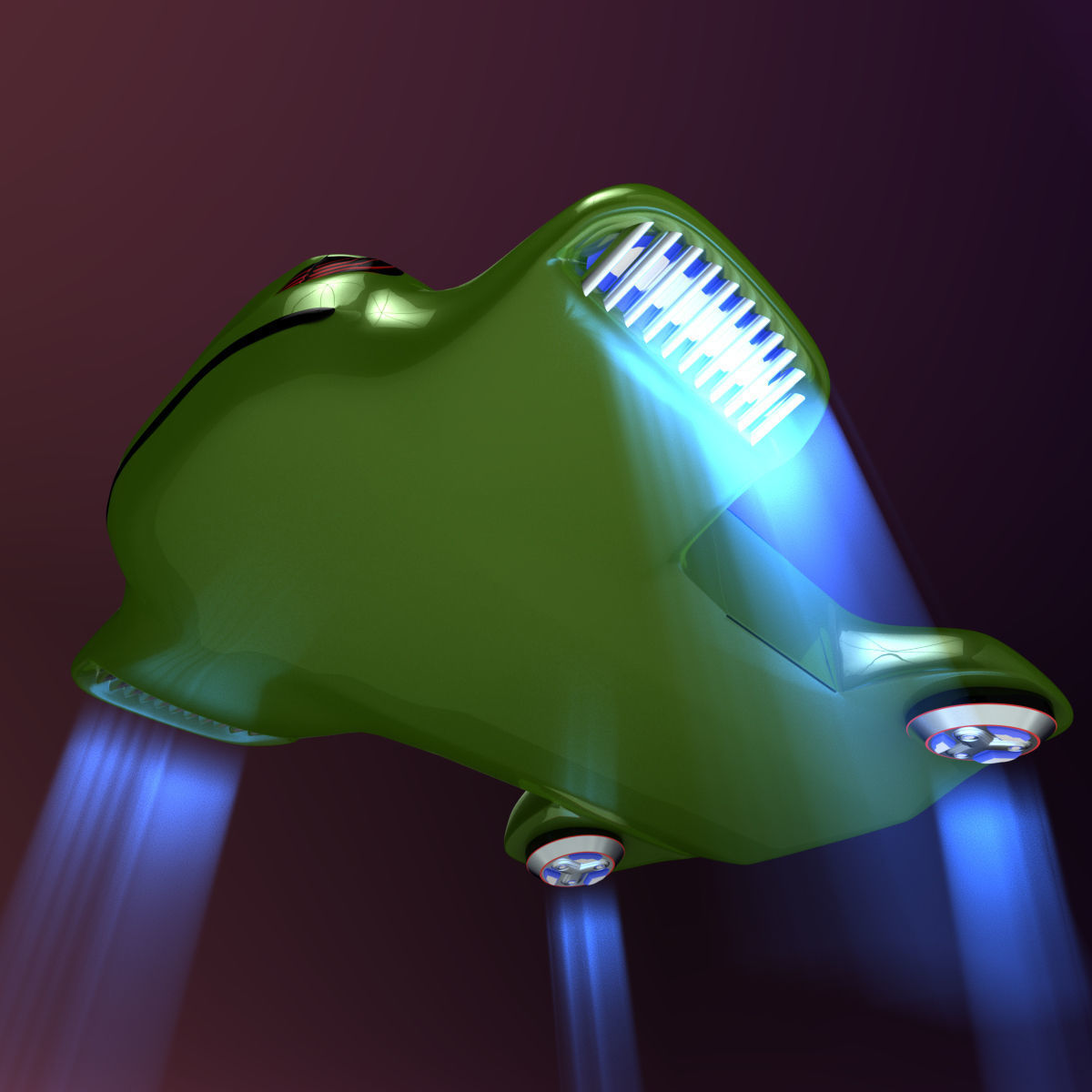 Hover car BF 3D model_6