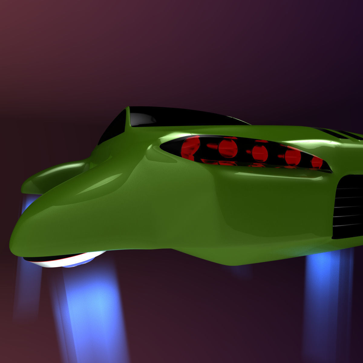 Hover car BF 3D model_16