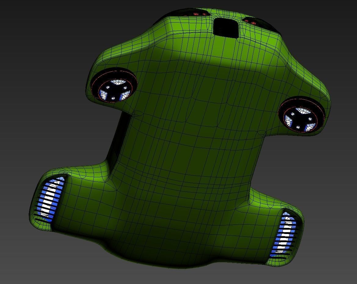 Hover car BF 3D model_22