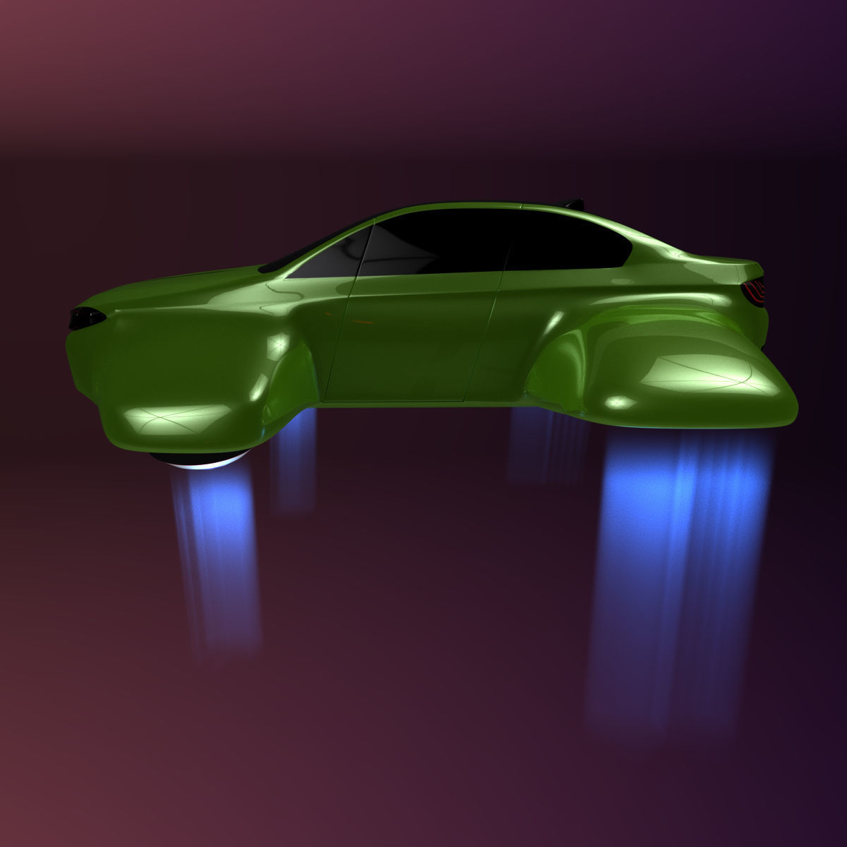 Hover car BF 3D model_13