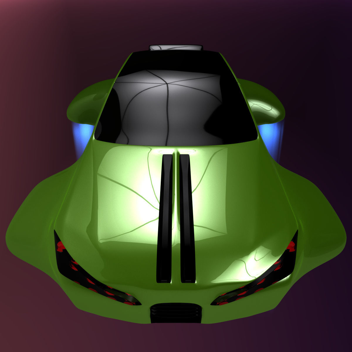 Hover car BF 3D model_10