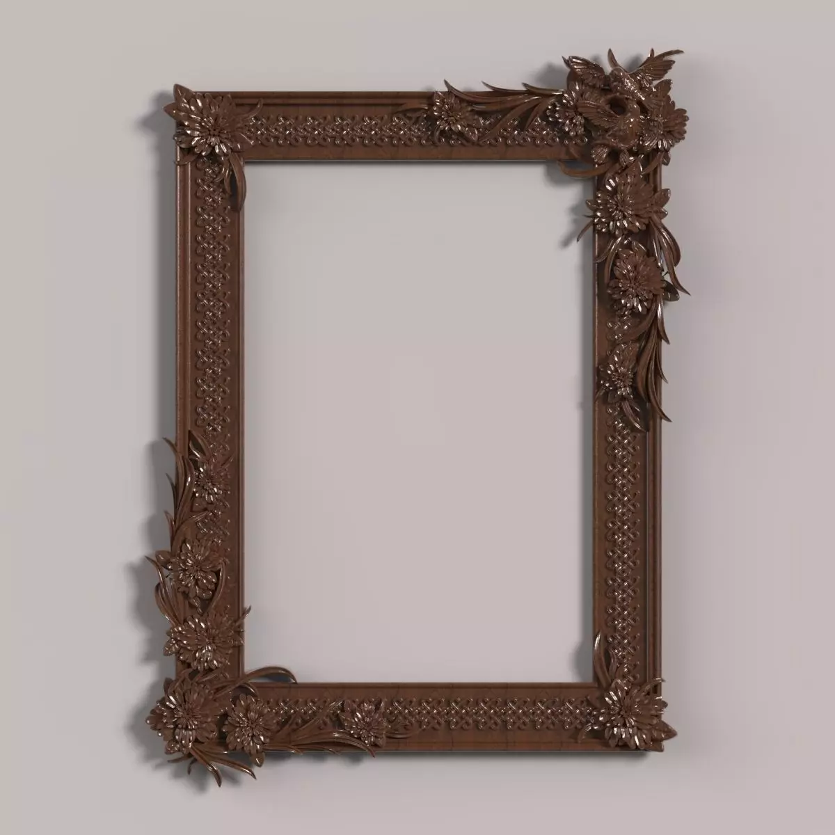 Carved decor DeR 005 3D model_0