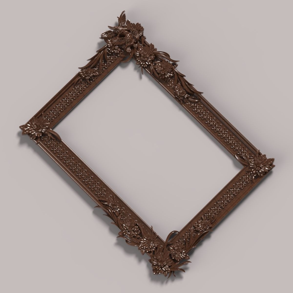 Carved decor DeR 005 3D model_1