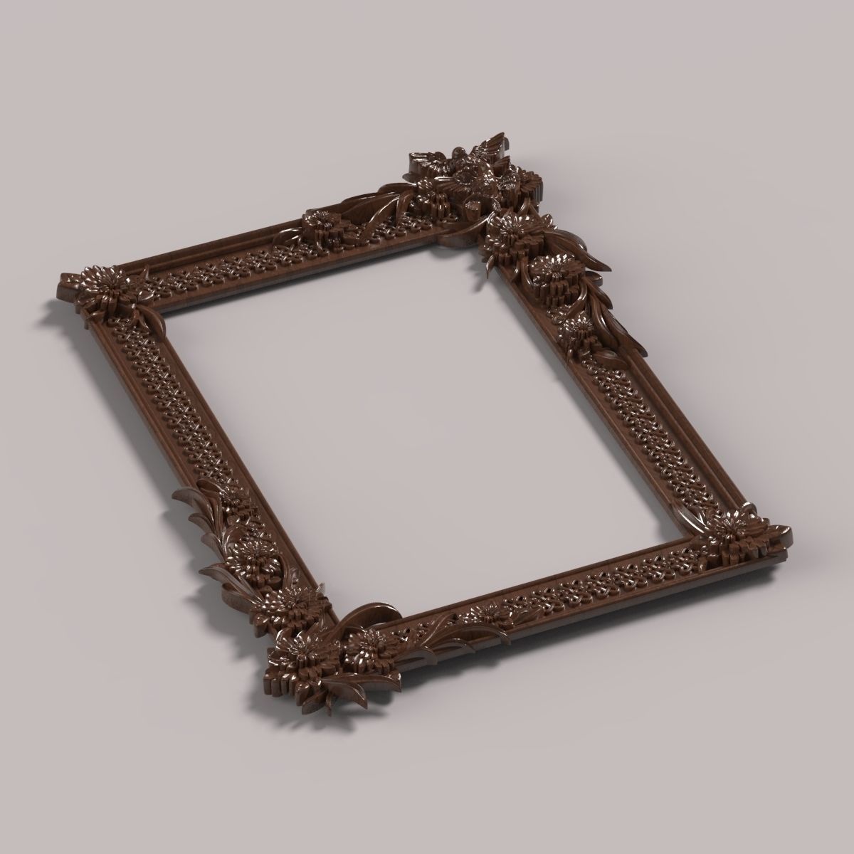 Carved decor DeR 005 3D model_3