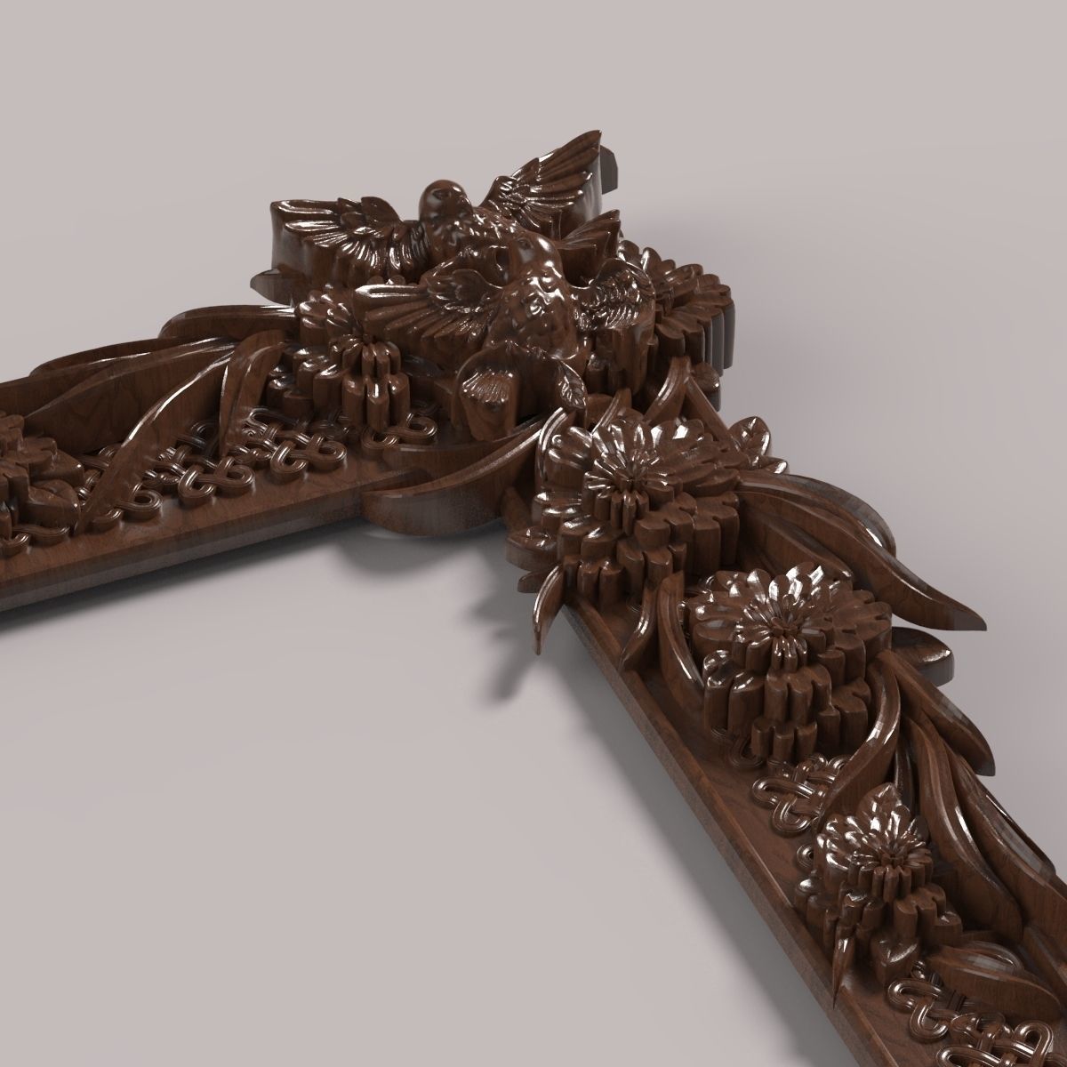 Carved decor DeR 005 3D model_4
