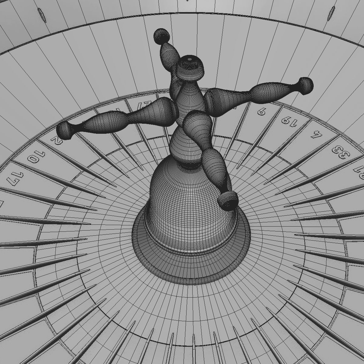 3D Roulette Model casino roule wheel 3D model_8