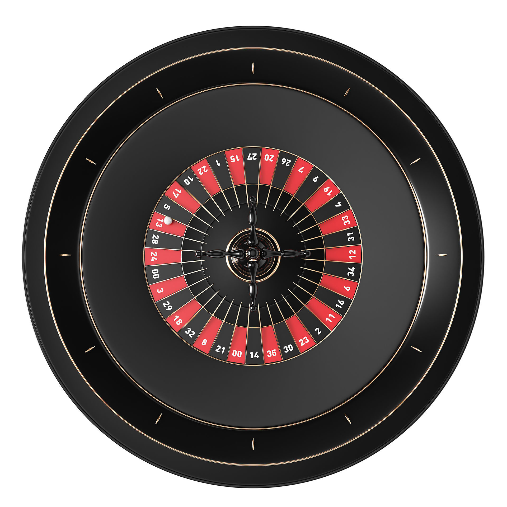 3D Roulette Model casino roule wheel 3D model_2