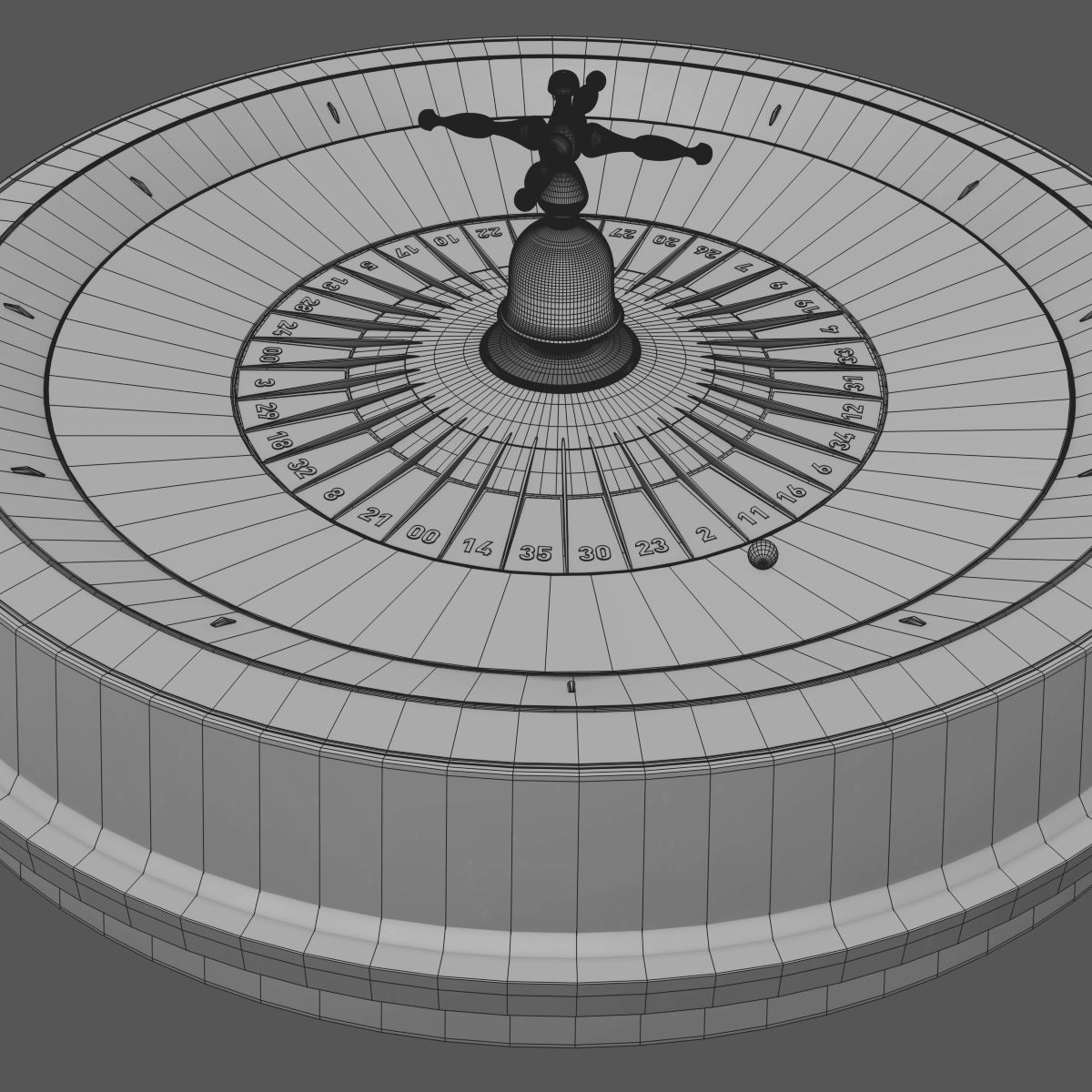 3D Roulette Model casino roule wheel 3D model_9