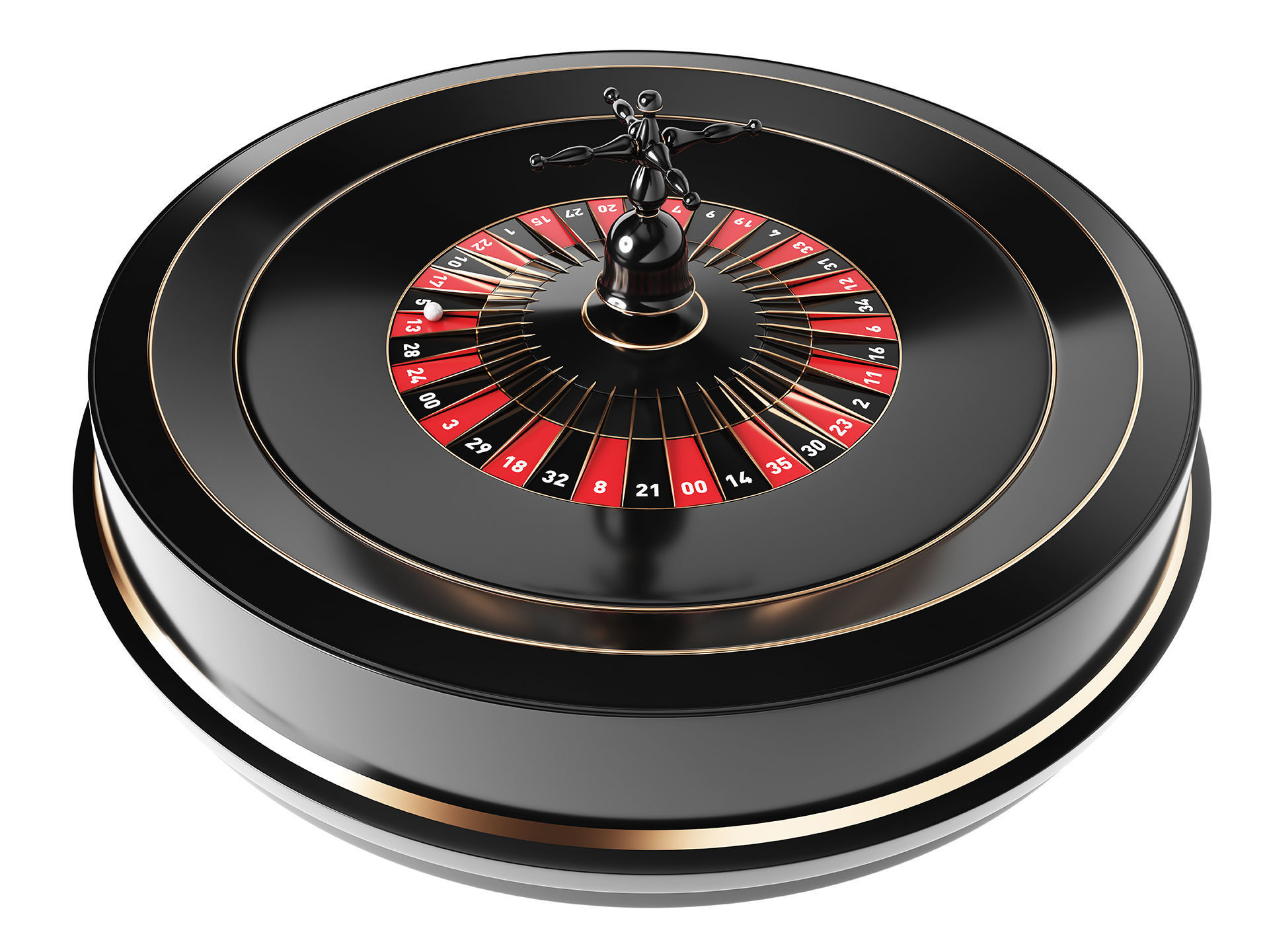 3D Roulette Model casino roule wheel 3D model_3
