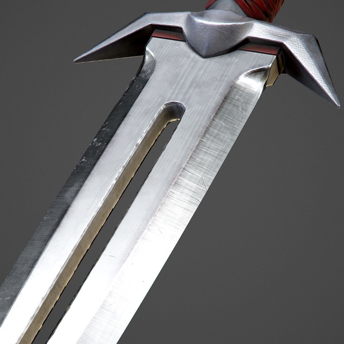 Assassin Knife PBR Game-Ready Low-poly 3D model_5