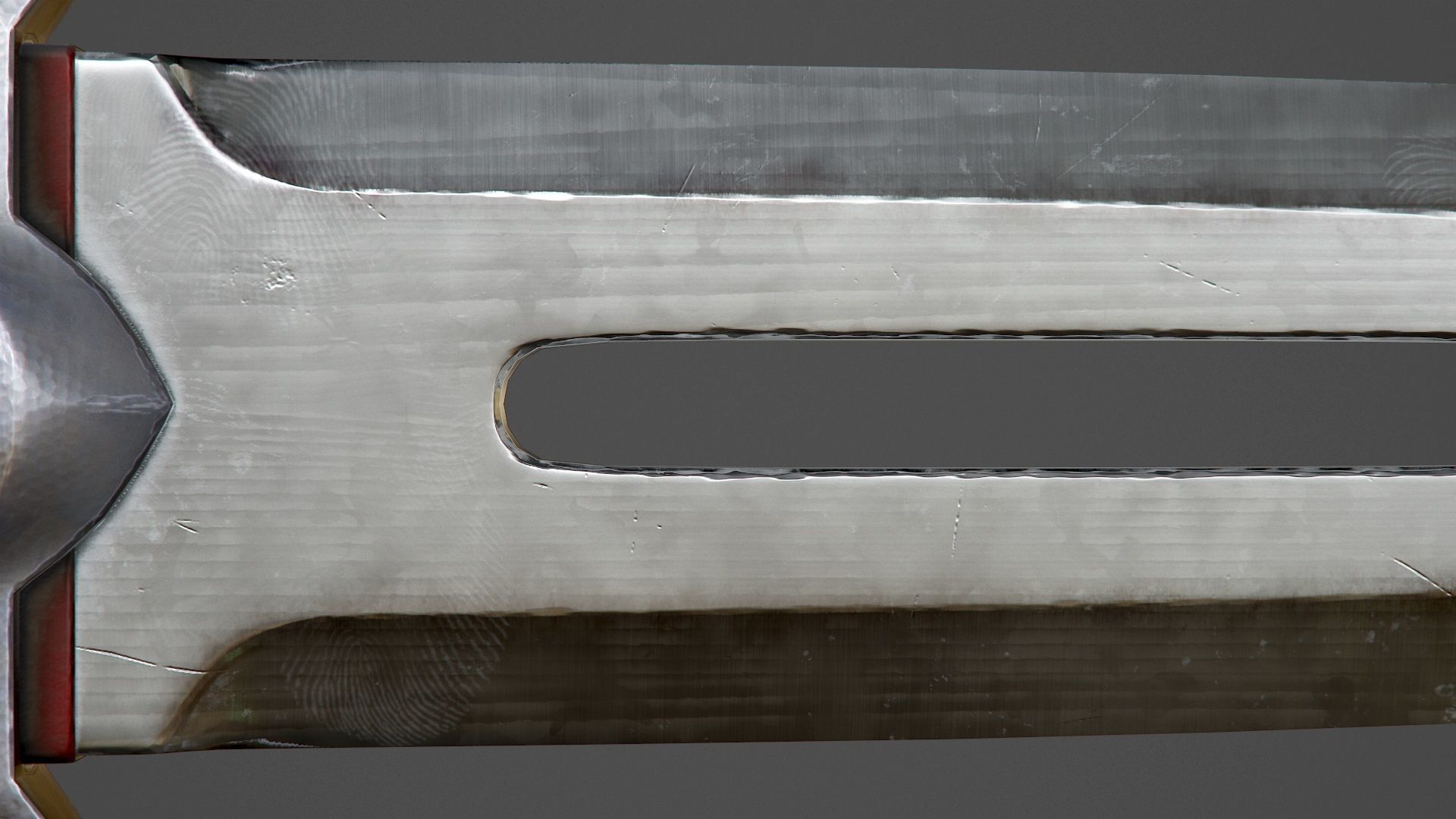 Assassin Knife PBR Game-Ready Low-poly 3D model_13