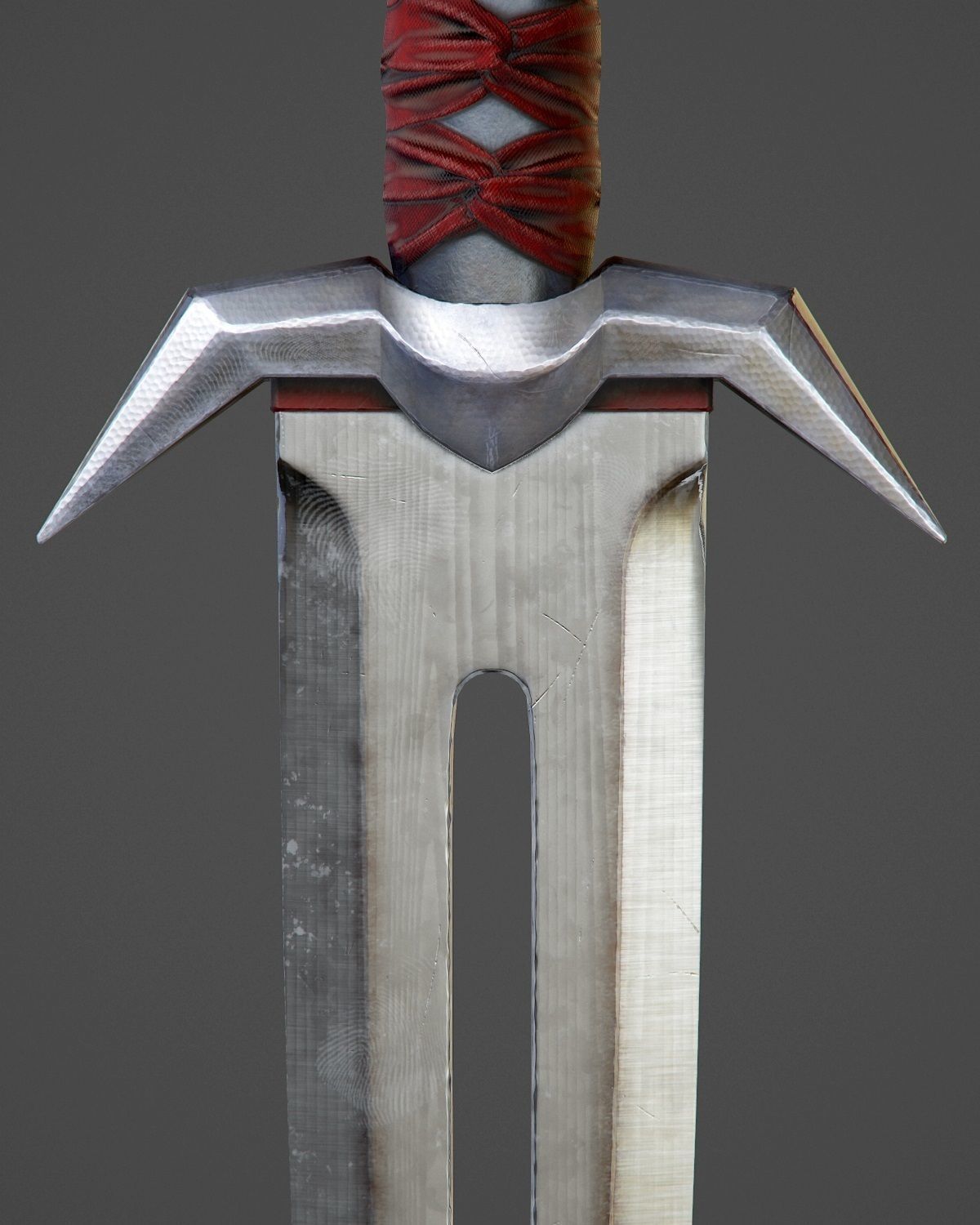 Assassin Knife PBR Game-Ready Low-poly 3D model_4