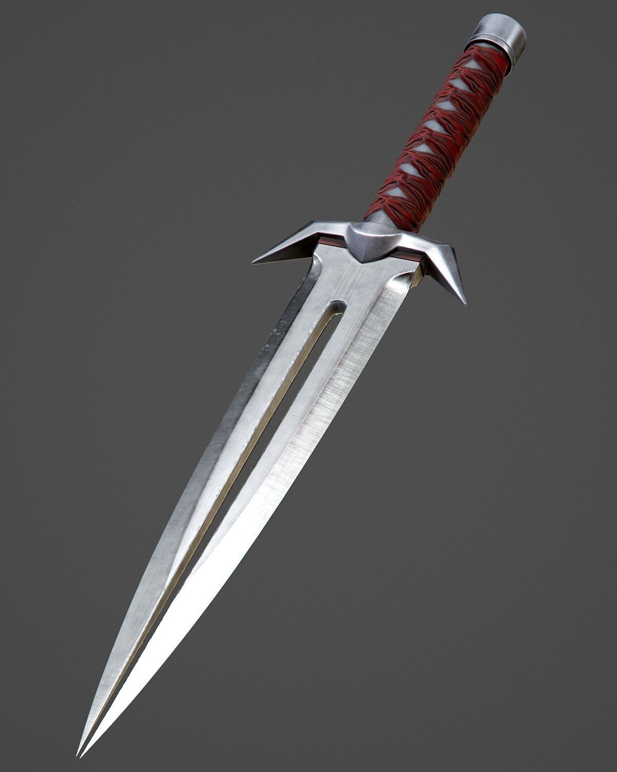 Assassin Knife PBR Game-Ready Low-poly 3D model_11