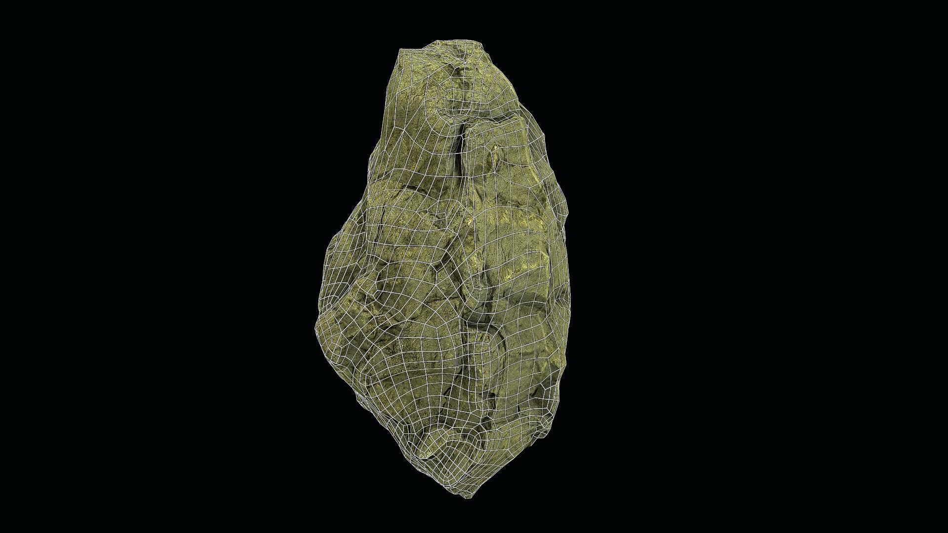 Rock low poly model piece of wood Low-poly 3D model_11