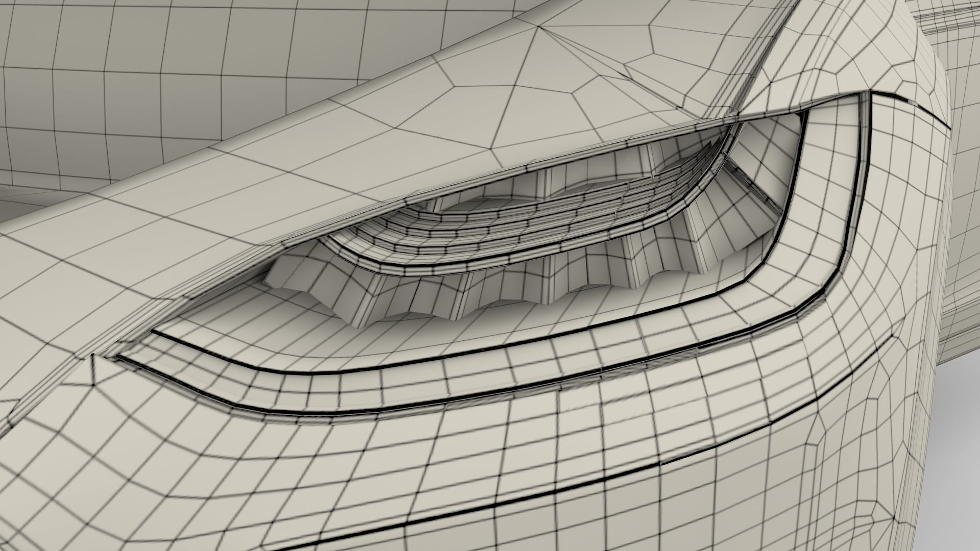 Tesla Model X Red with interior 3D model_52