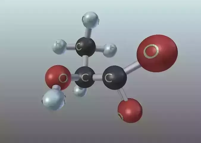 Lactate Molecule 3D print model