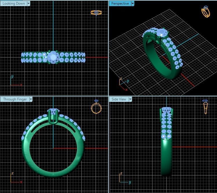 Ring R0429 3D print model_2