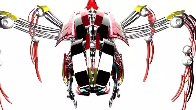 spiderbot sci-fi spider 3D model