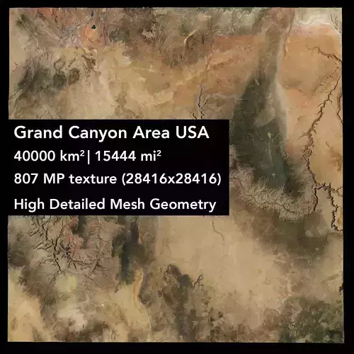 Grand Canyon Area USA 3D model