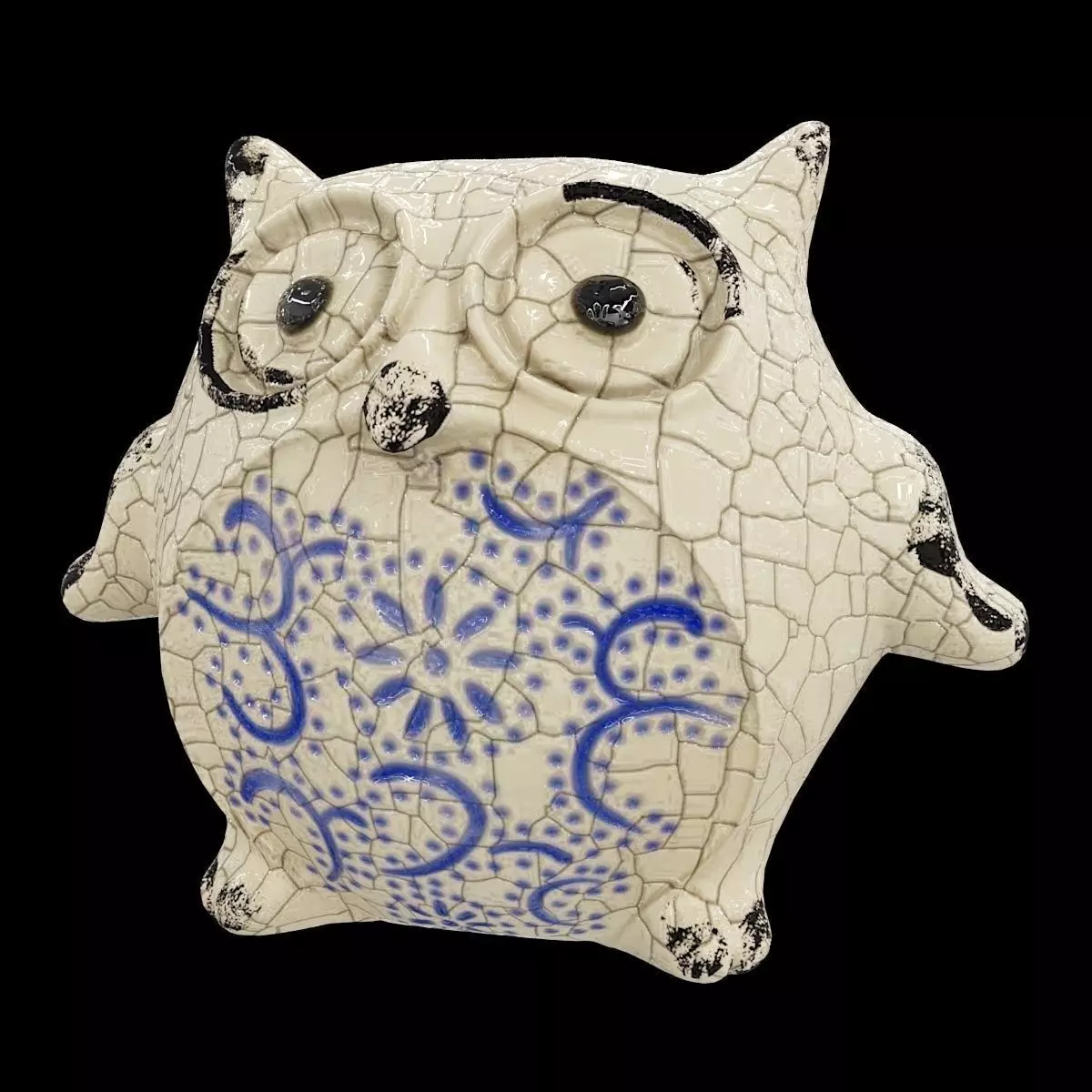 Ceramics Owl model 3 Low-poly 3D model_0