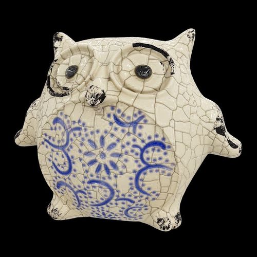 Ceramics Owl model 3 Low-poly 3D model