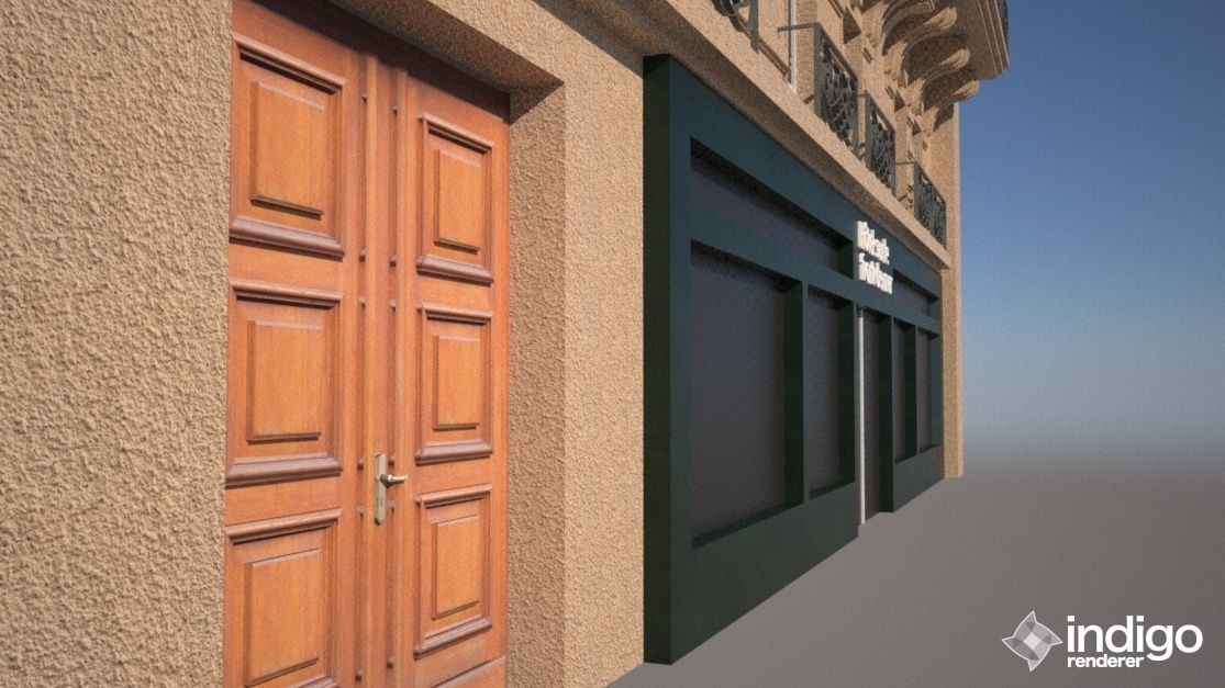 Paris Building 01 Low-poly 3D model_7