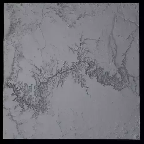 Grand Canyon Area USA Untextured 3D model