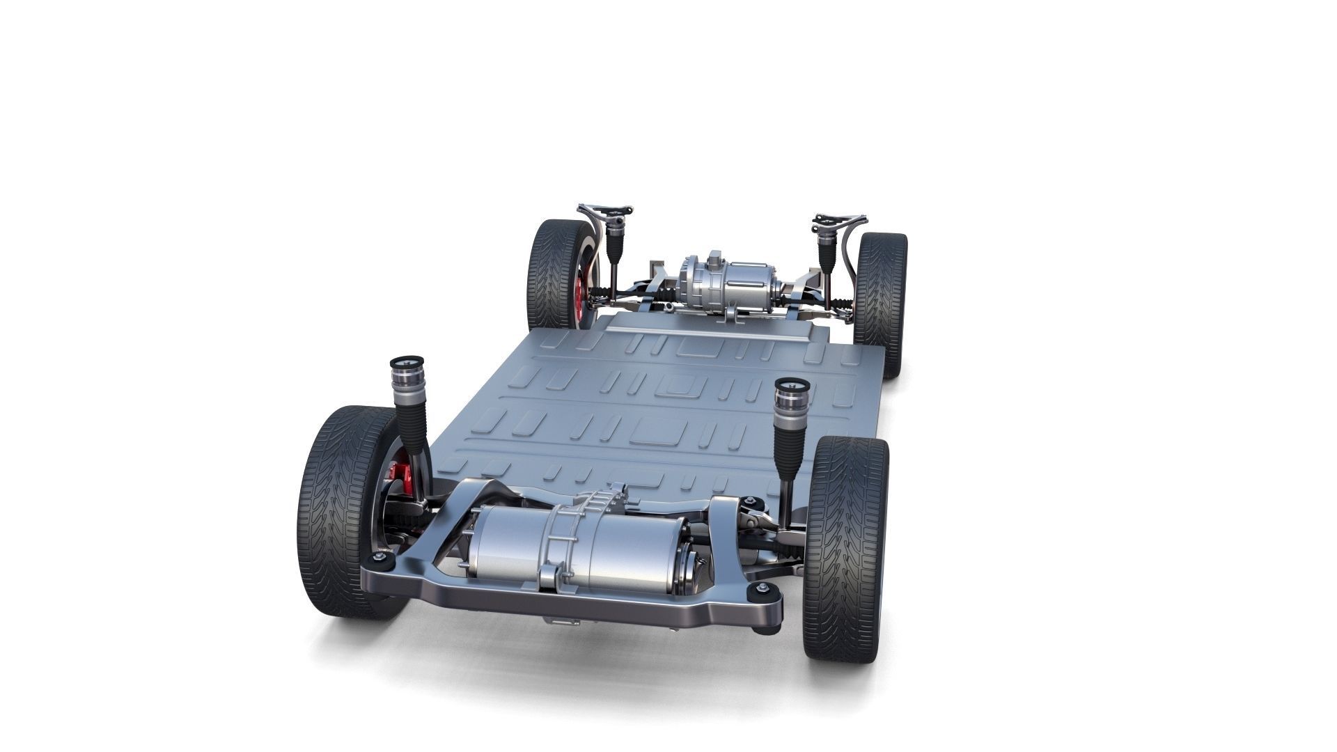 Tesla Model X P100D AWD Chassis 3D model_9