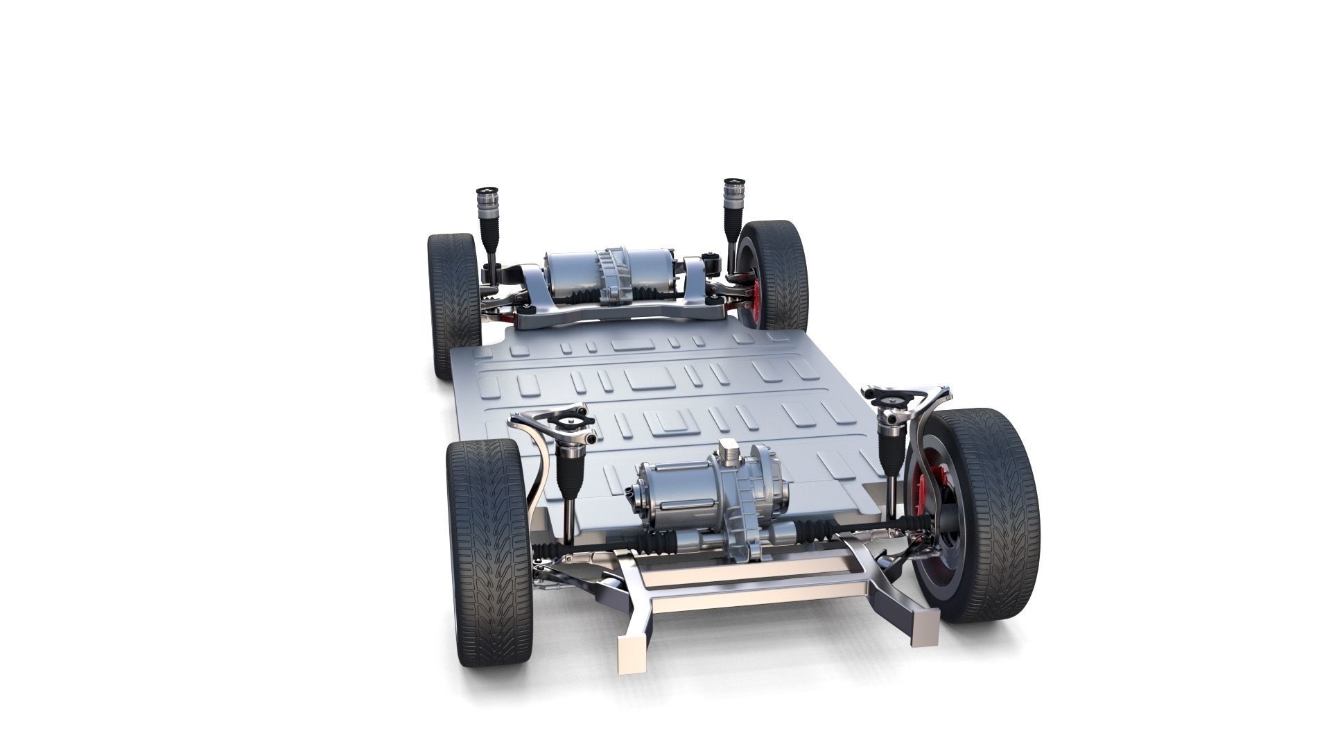 Tesla Model X P100D AWD Chassis 3D model_8