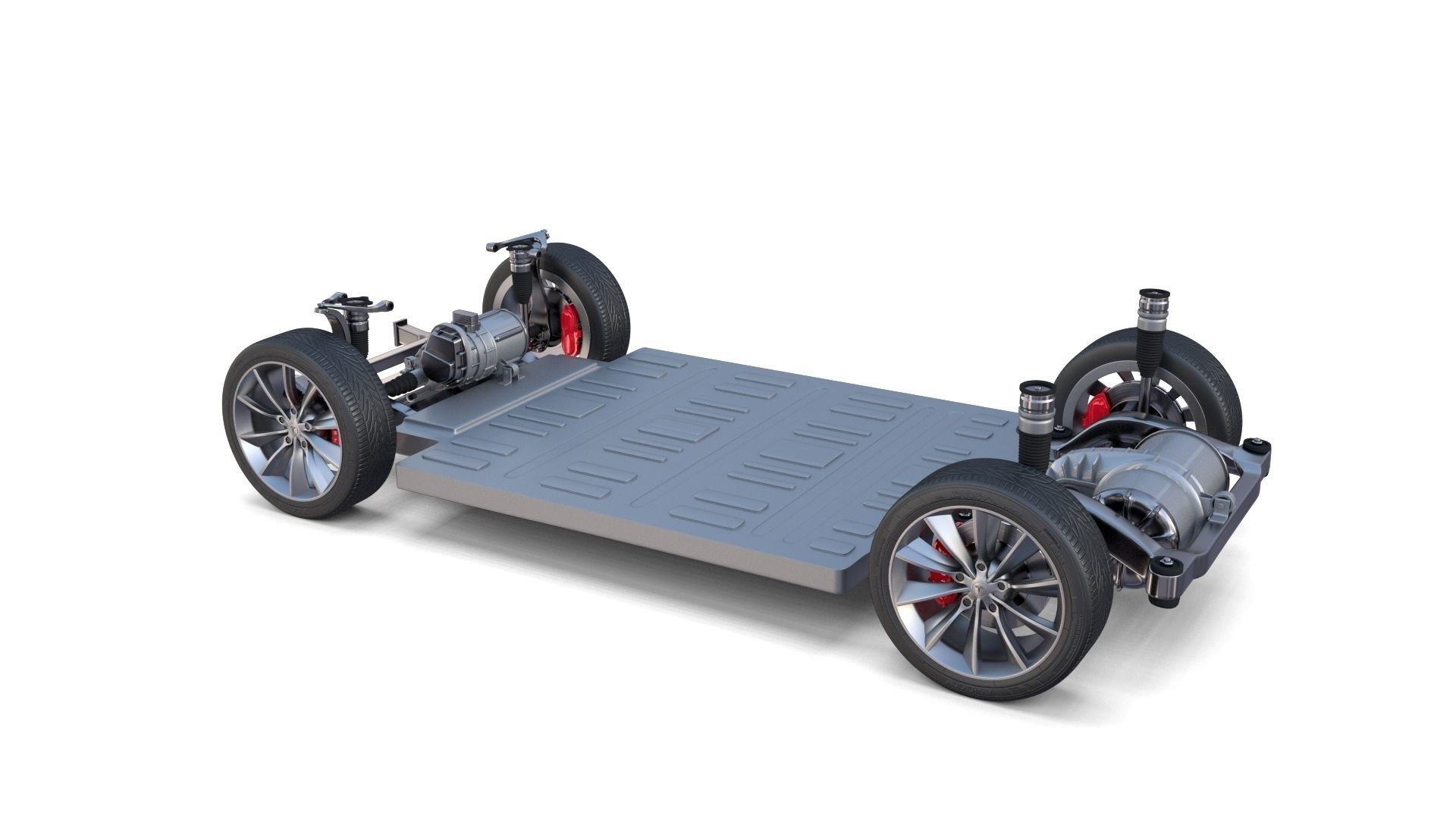 Tesla Model X P100D AWD Chassis 3D model_6