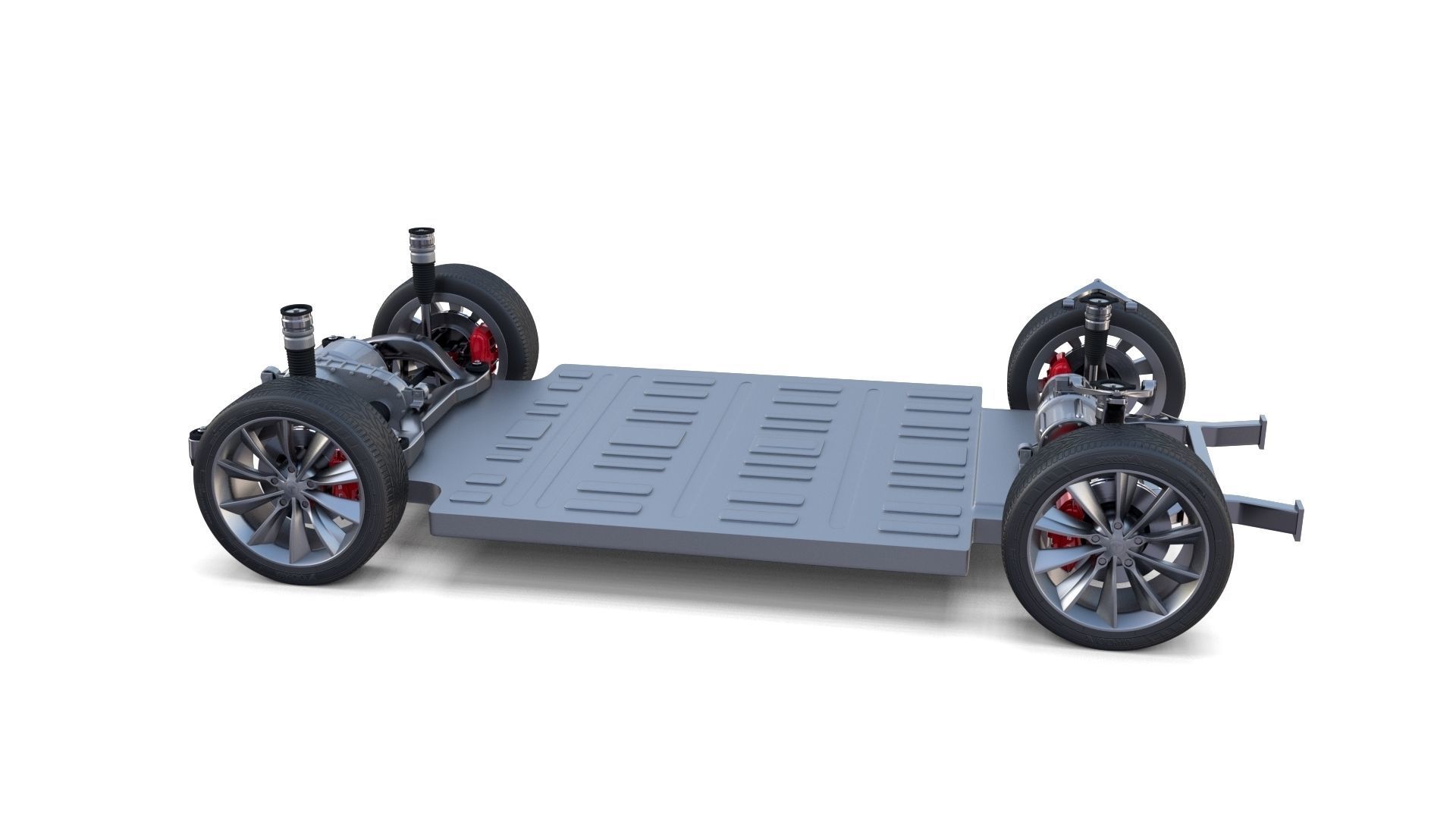 Tesla Model X P100D AWD Chassis 3D model_7