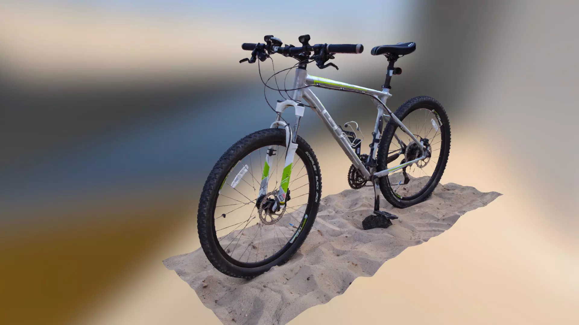 Mountain Bike Low-poly 3D model_0