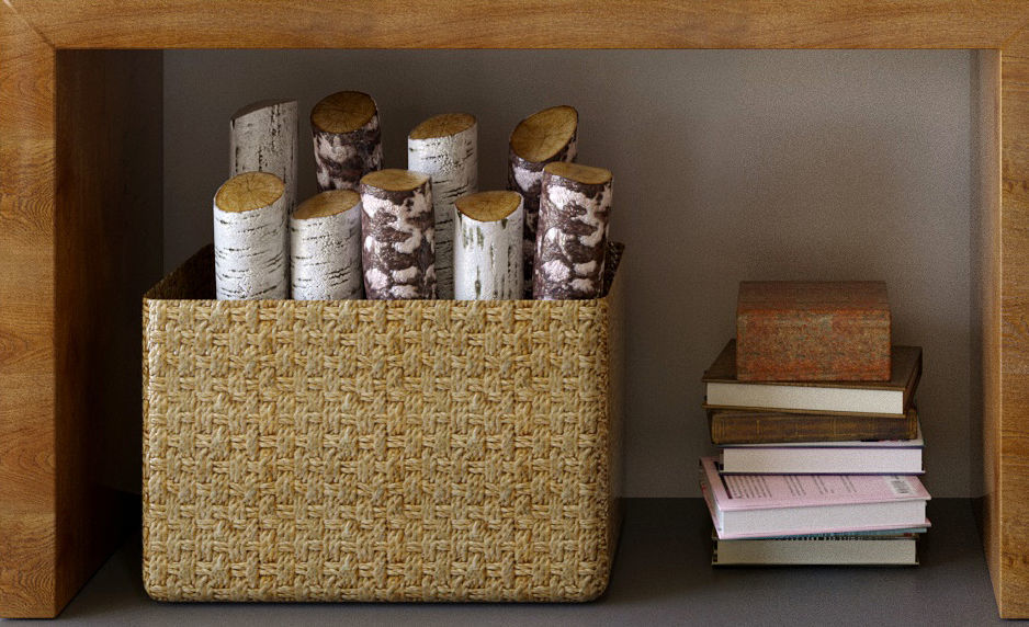 Set of Loft Tree 3D model_2