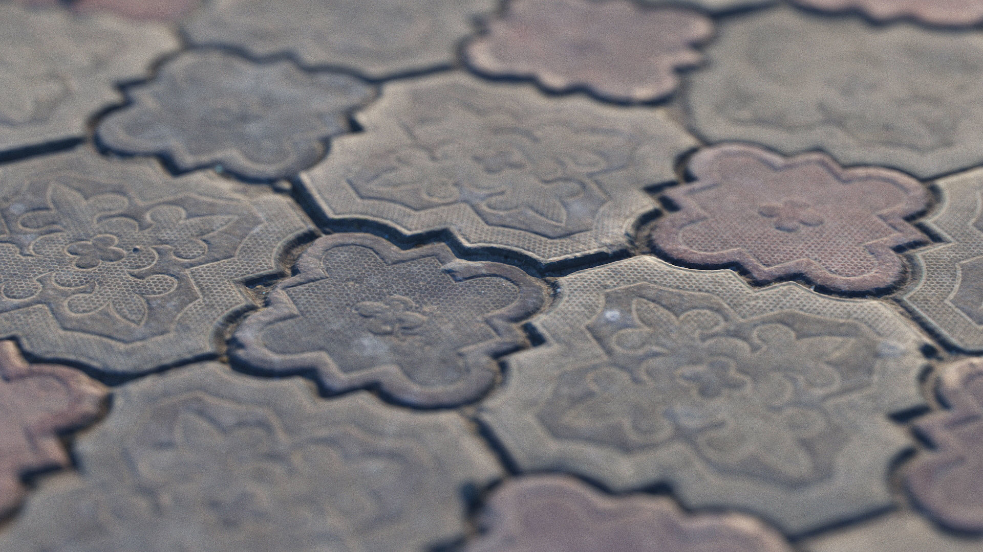 Photoscanned pavement texture collection 3D model_10