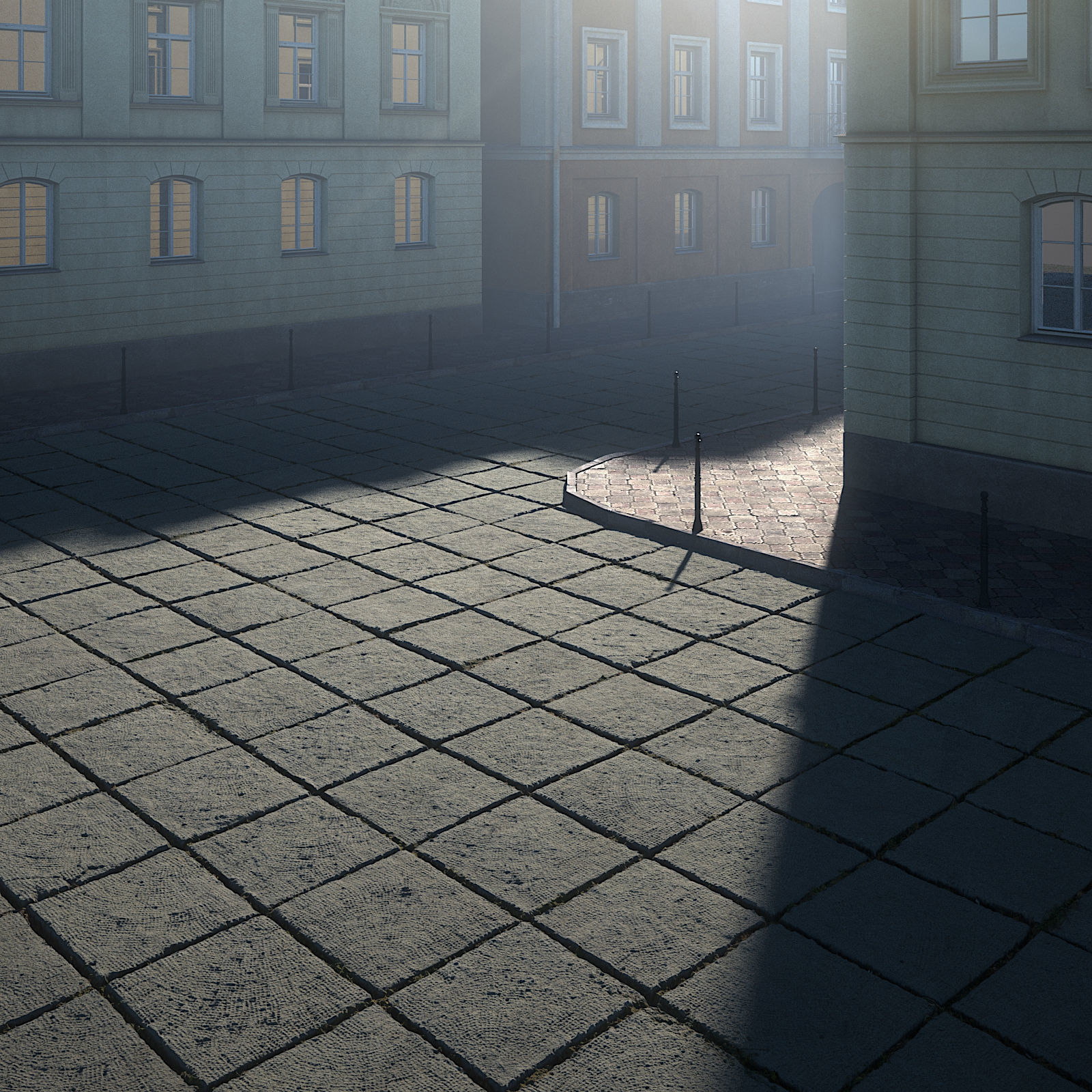 Photoscanned pavement texture collection 3D model_4