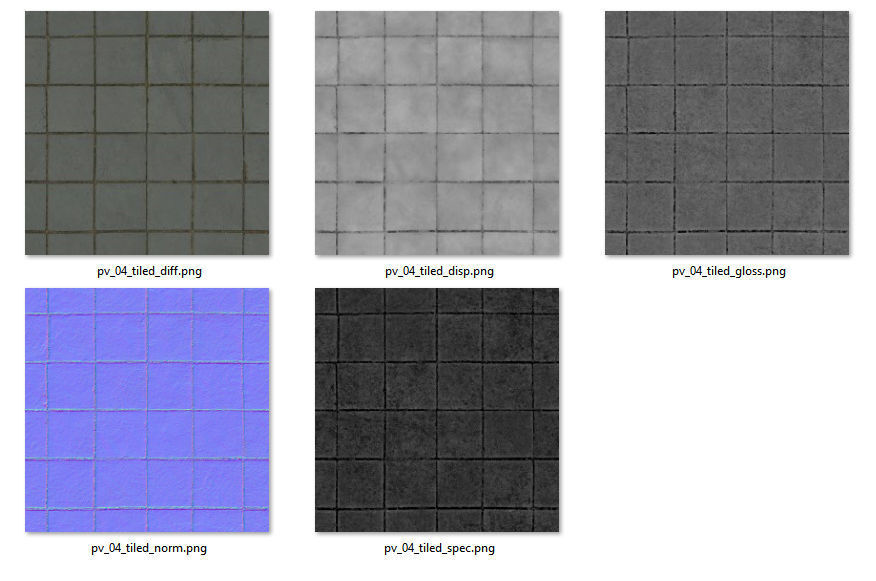 Photoscanned pavement texture collection 3D model_33
