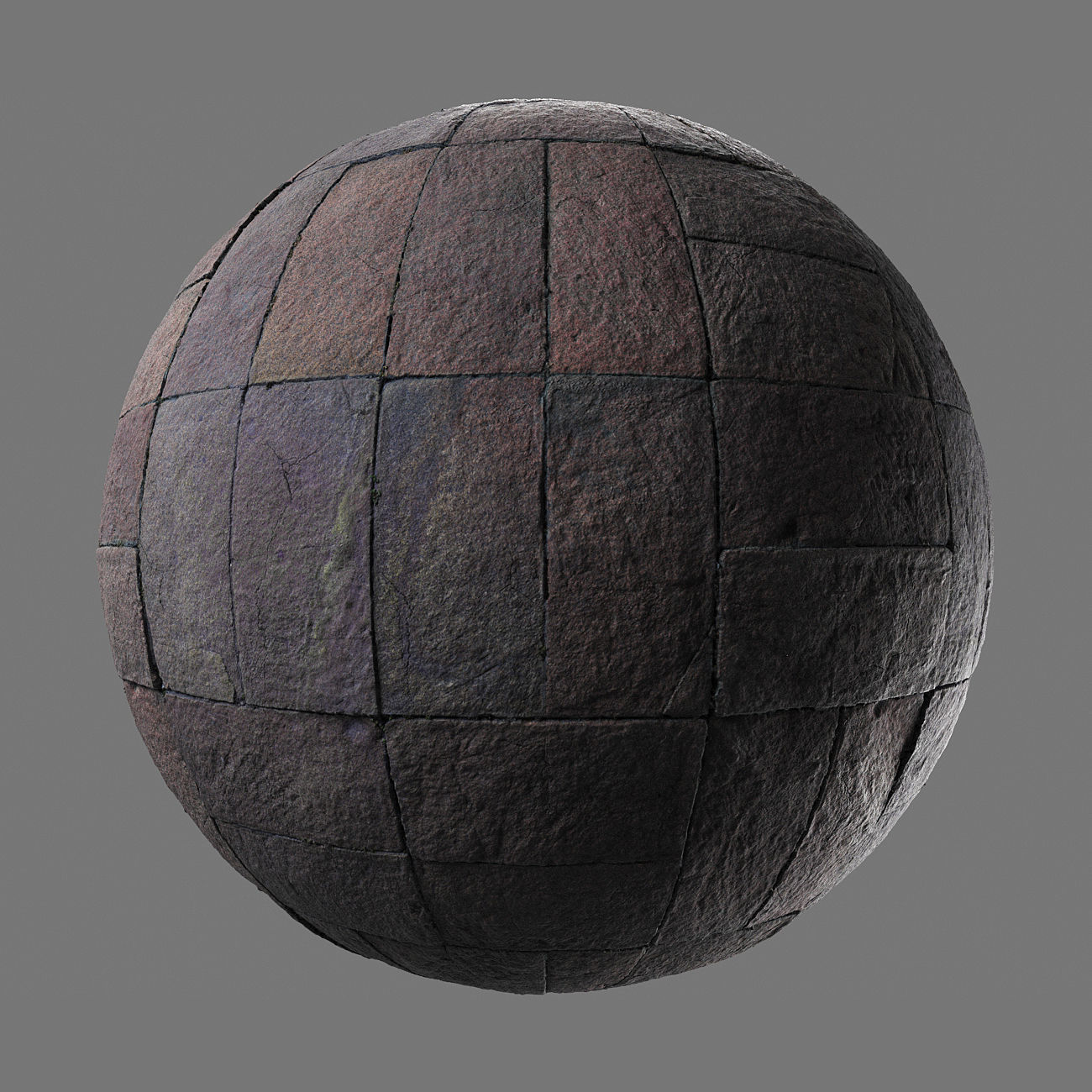 Photoscanned pavement texture collection 3D model_13