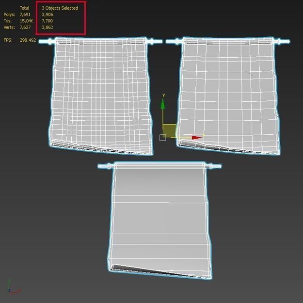 Medieval Scrolls Low-poly 3D model_6