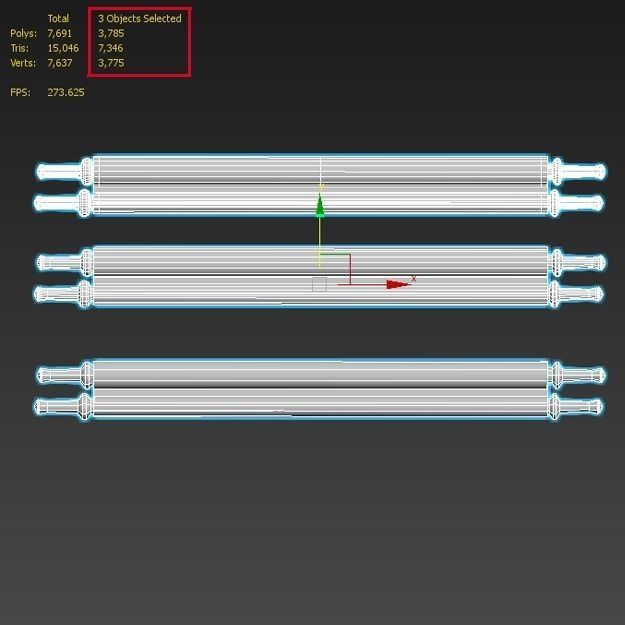 Medieval Scrolls Low-poly 3D model_7