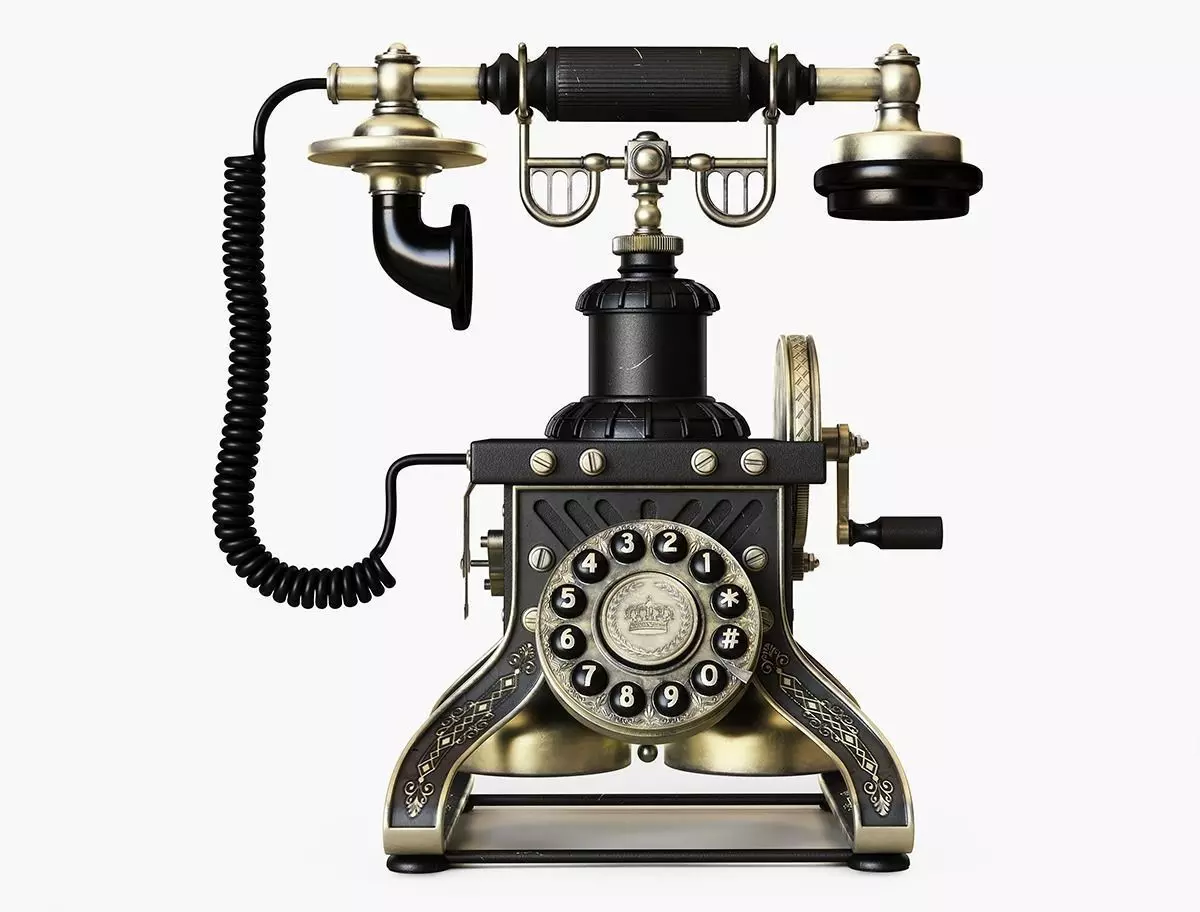 Eiffel Tower 1892 reproduction phone Low-poly 3D model