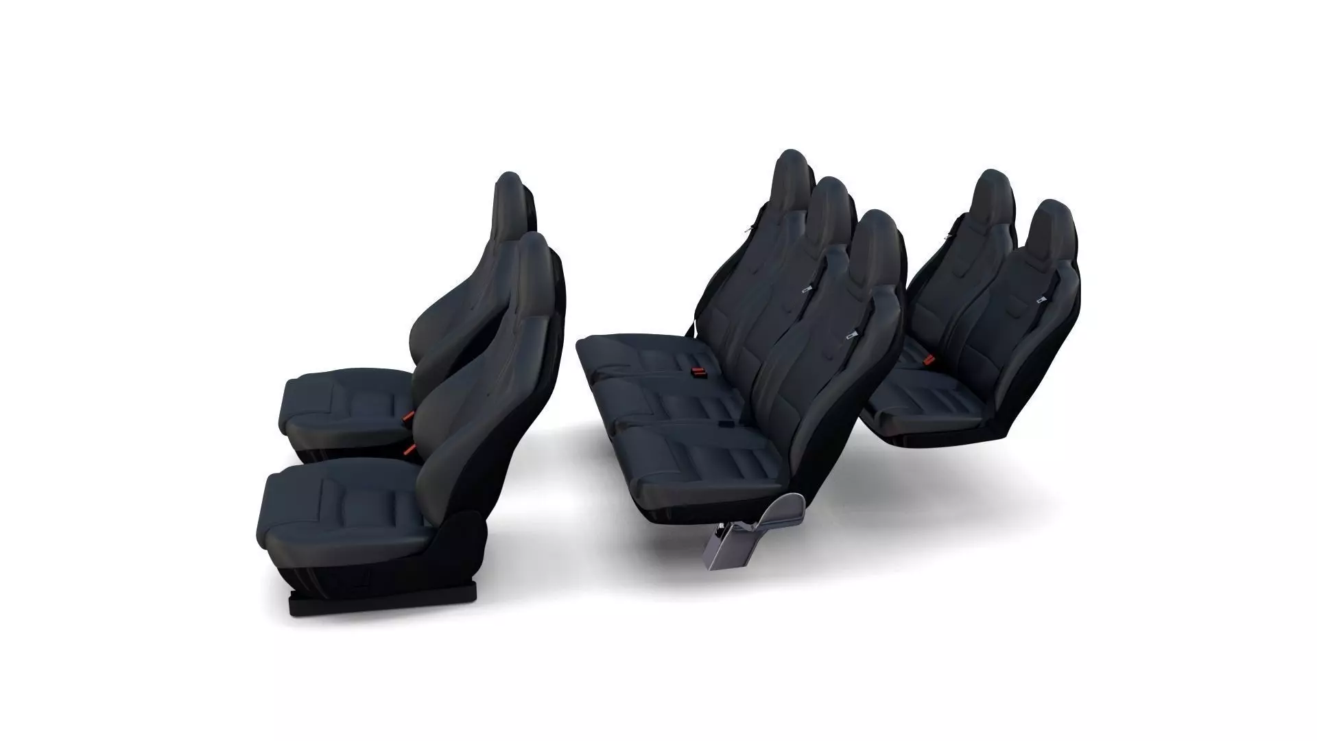 Tesla Model X Seats 3D model