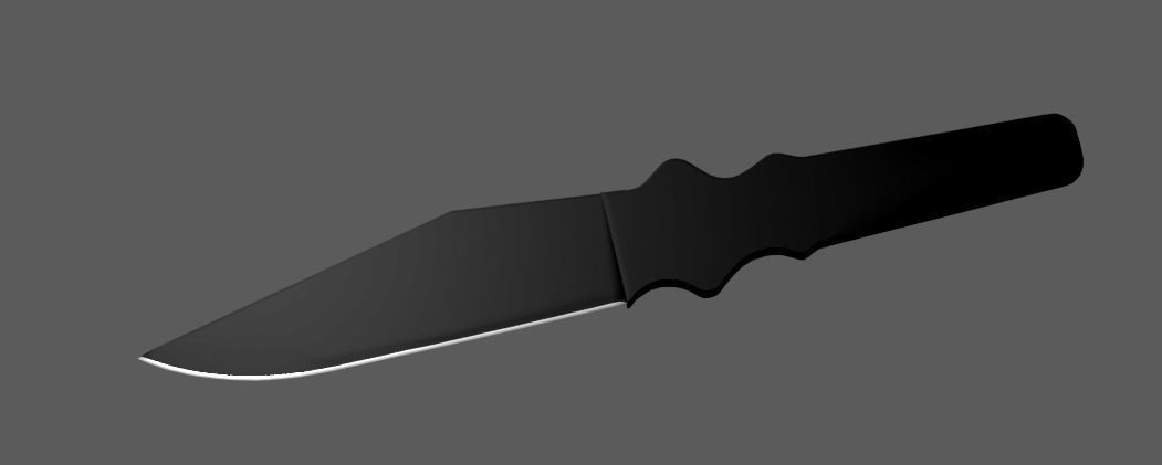 Throwing Knife 3D model_1