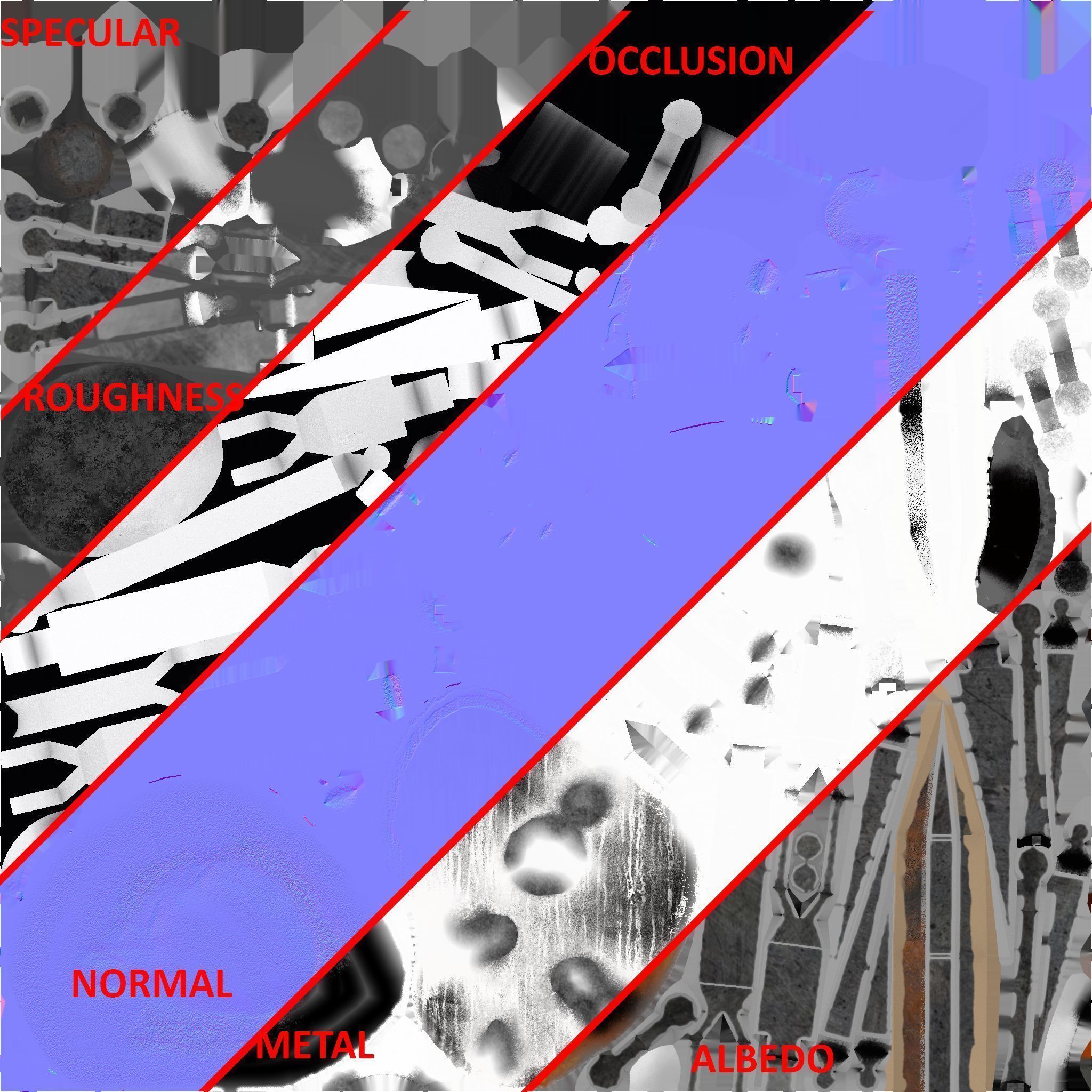 Crab Droid Low-poly 3D model_6