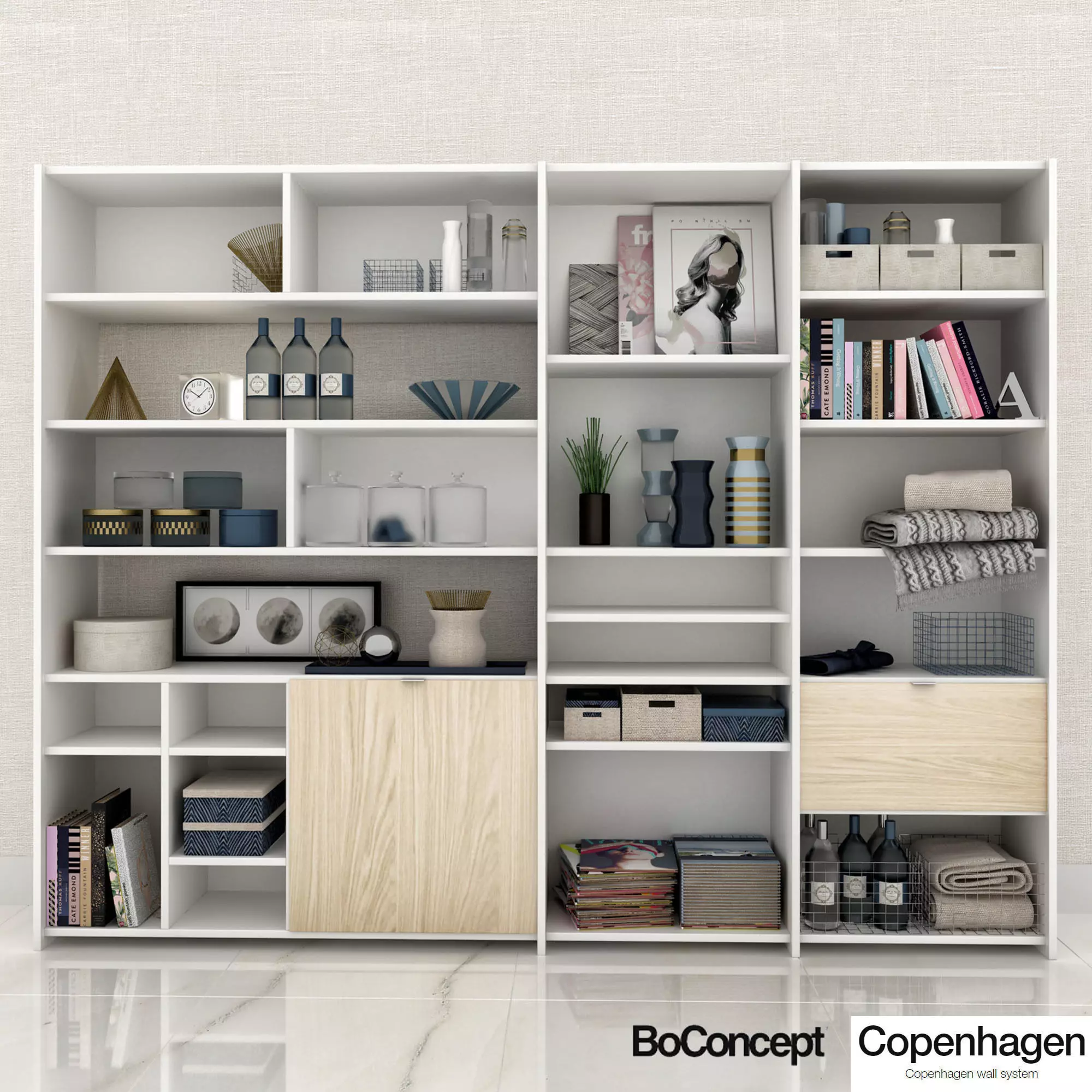 BoConcept Copenhagen shelving 3D model_0