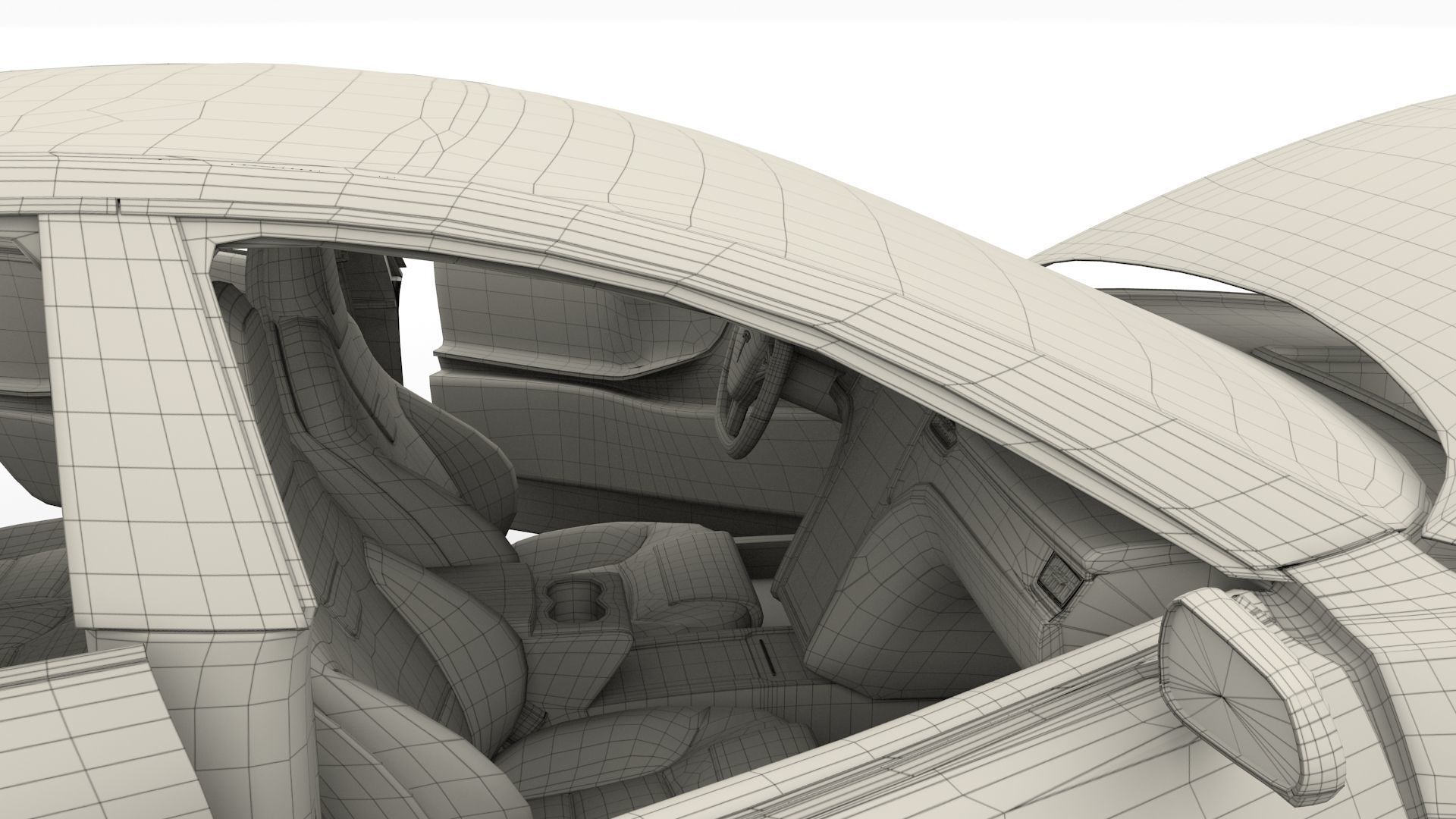 Tesla Model S 2016 Red with interior and chassis 3D model_60