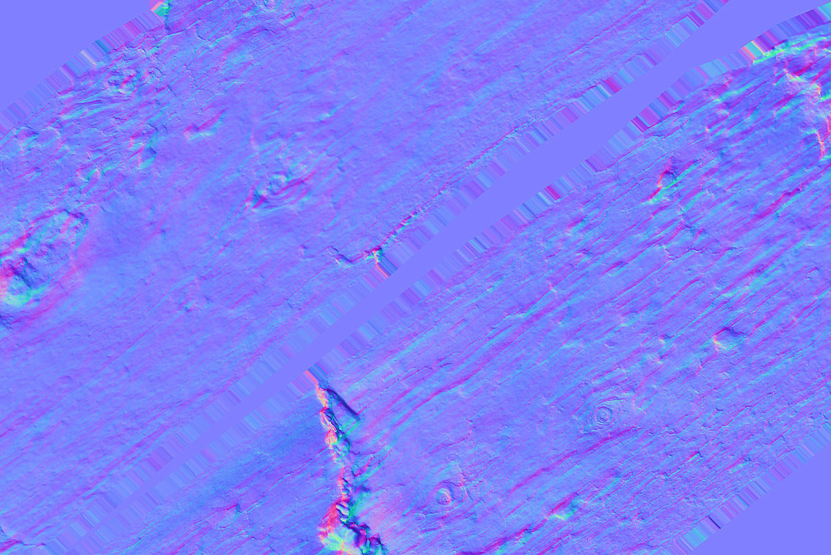 Broken Stick Low-poly 3D model_7